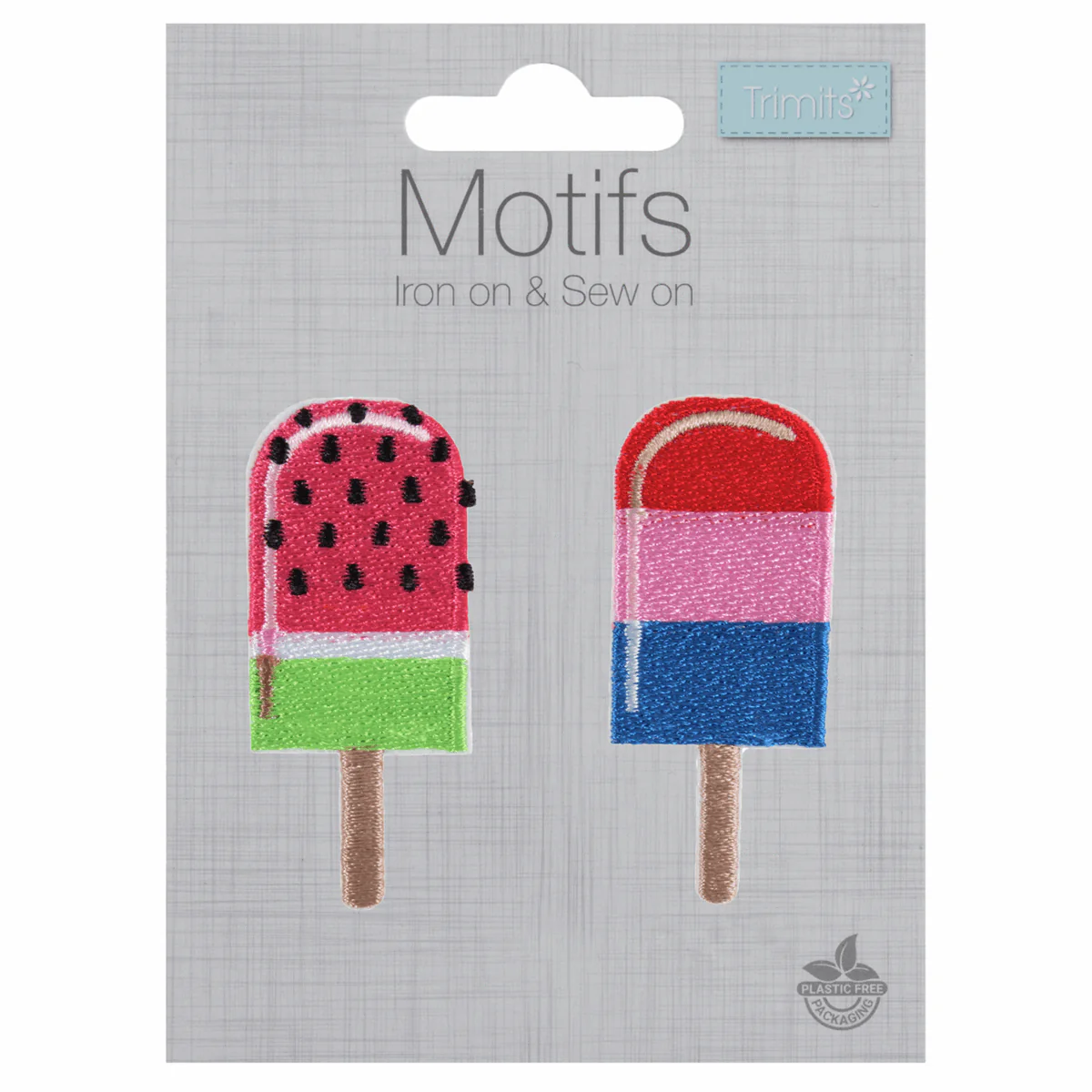 Trimits Iron-On/Sew On Motif Patch - Ice Lollies - Image 2