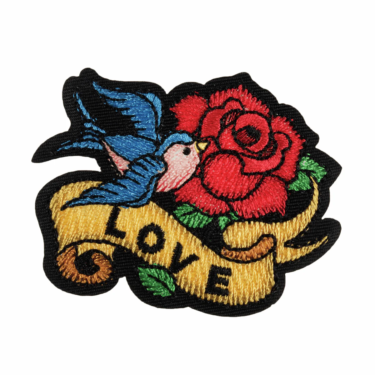 Iron-On/Sew On Motif Patch - Love Tattoo - Image 2
