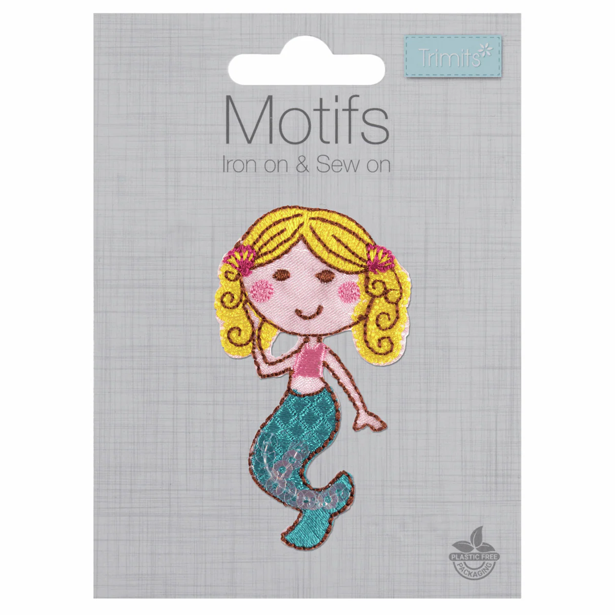 Iron-On/Sew On Motif Patch - Mermaid - Image 2