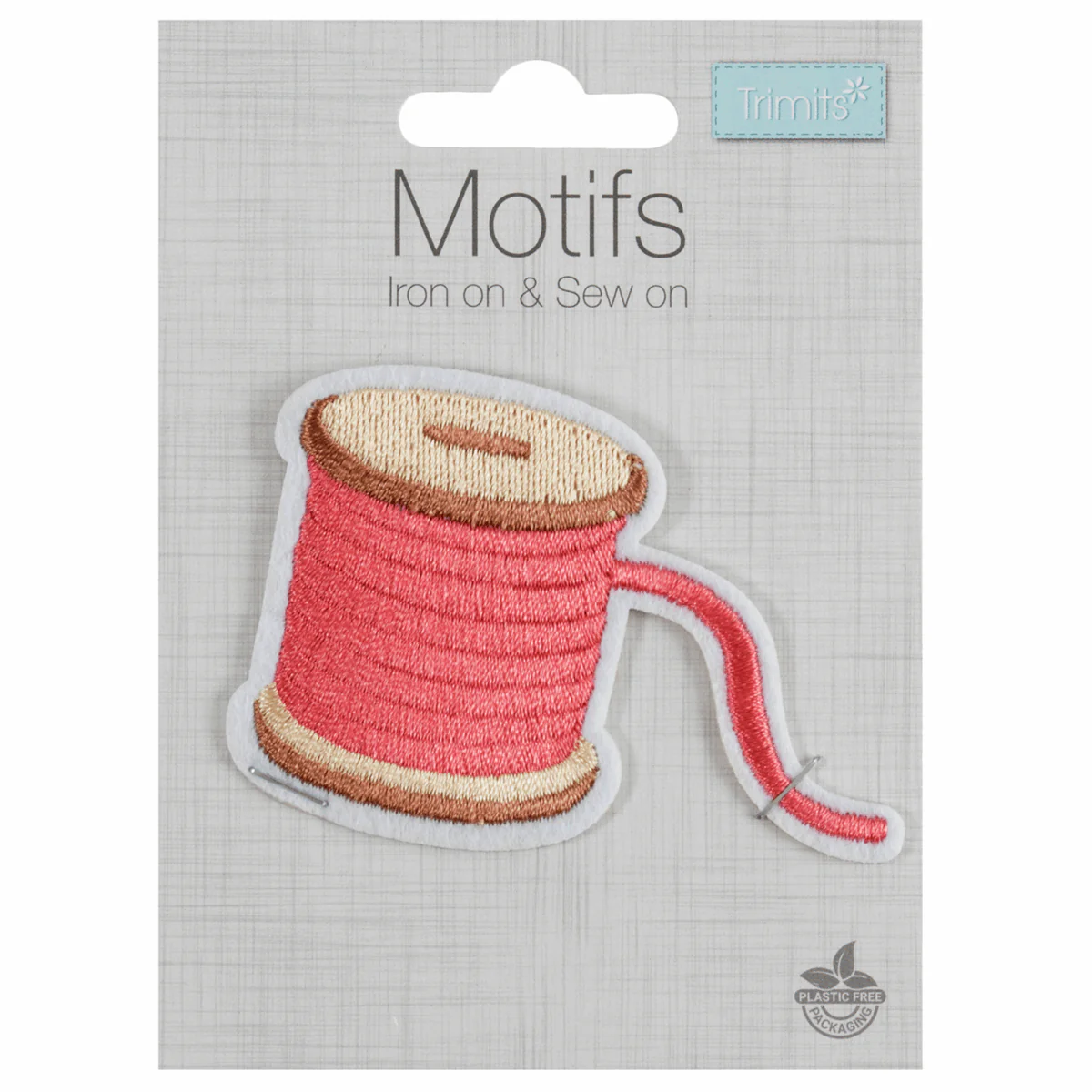 Trimits Iron-On/Sew On Motif Patch - Thread Spool - Image 2
