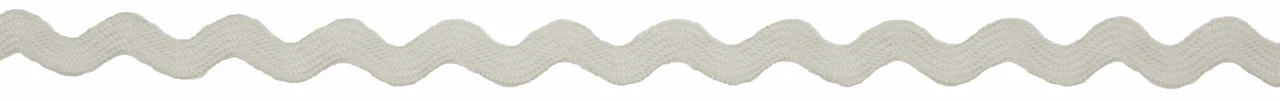 Ivory Ric Rac Ribbon - 4m x 6mm