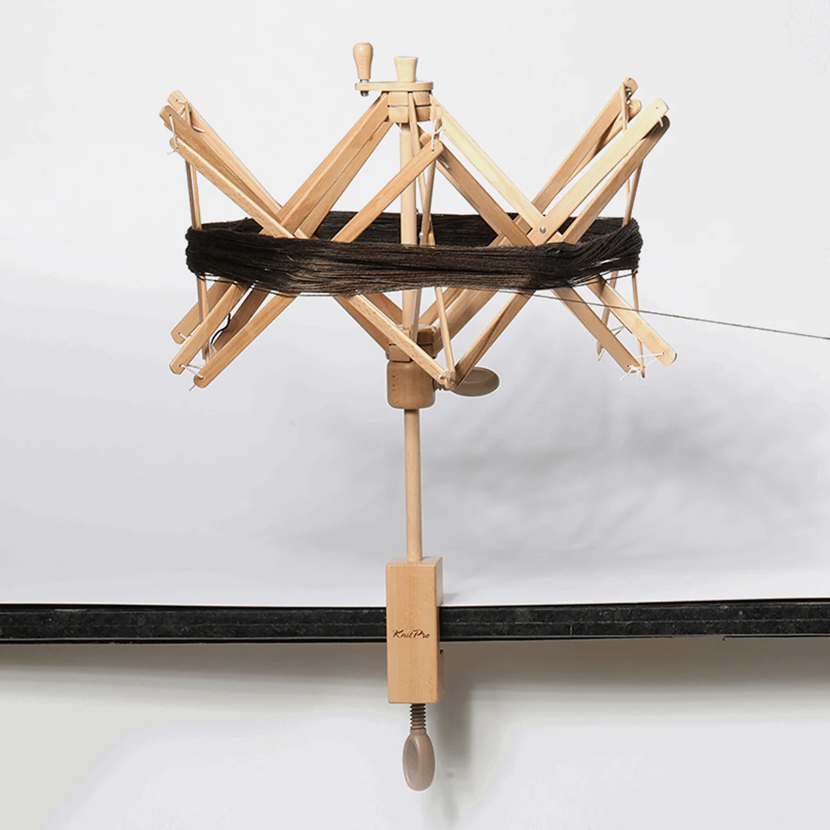 KnitPro Natural Birch Skein Winder - Image 2