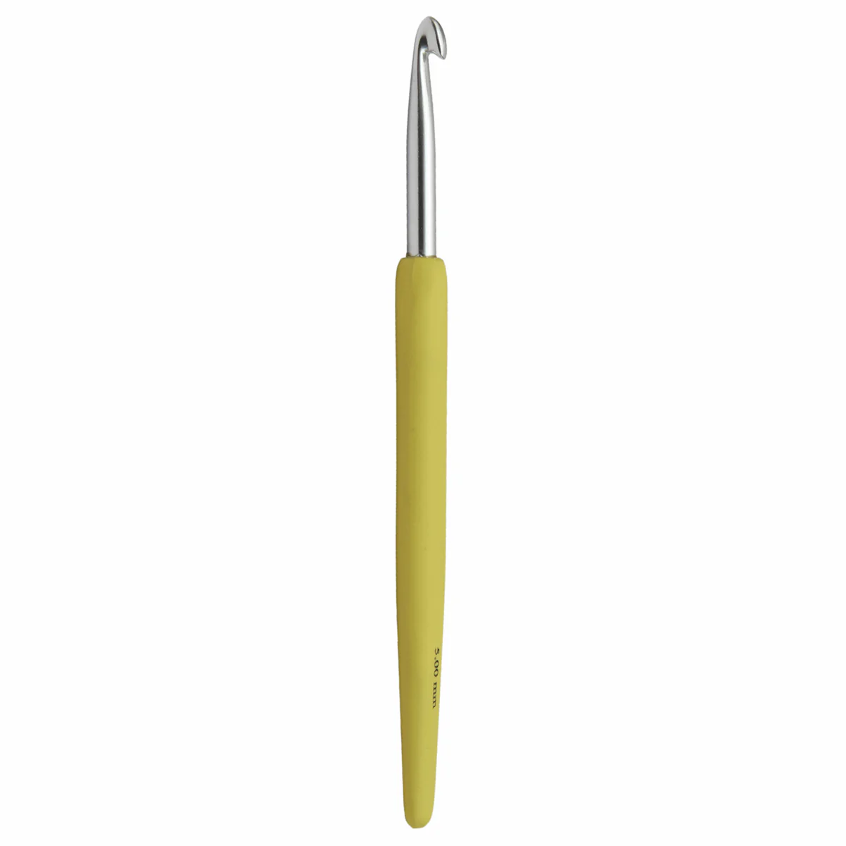 KnitPro 'Waves' Aluminium Crochet Hook - 15cm x 5mm (Yellow)