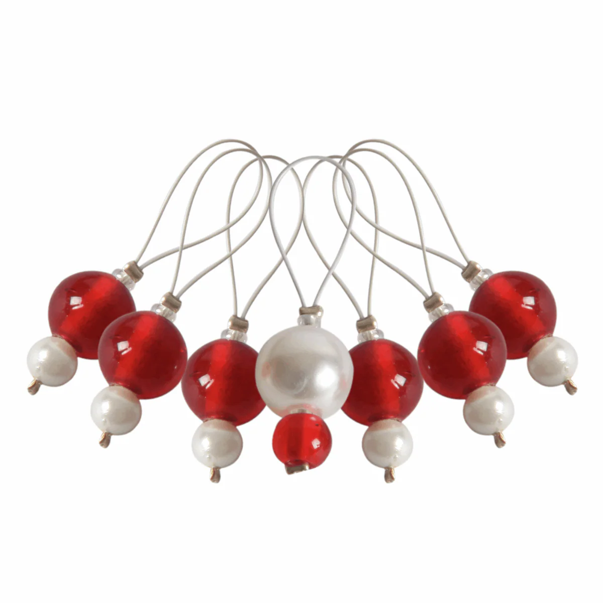 KnitPro Zooni Bead Stitch Markers - Amaranth