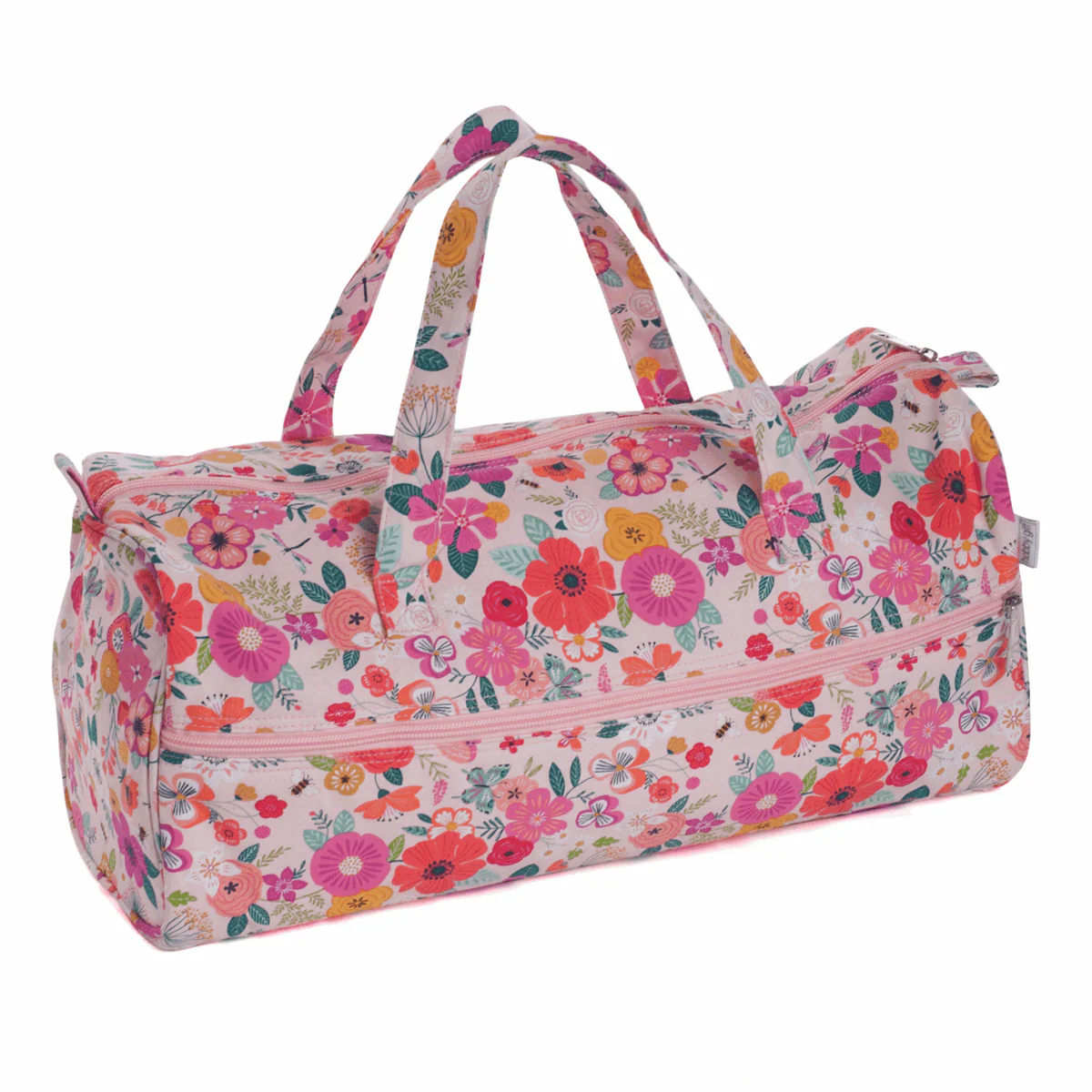 Knitting Bag - Pink Floral Garden - Image 2
