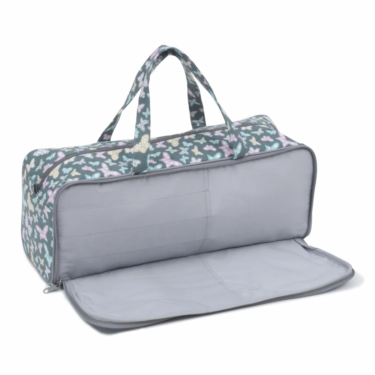 Knitting Bag with Pin Case - Stitched Butterflies - Image 2