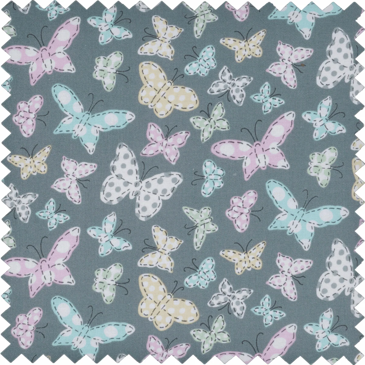 Knitting Bag with Pin Case - Stitched Butterflies - Image 3