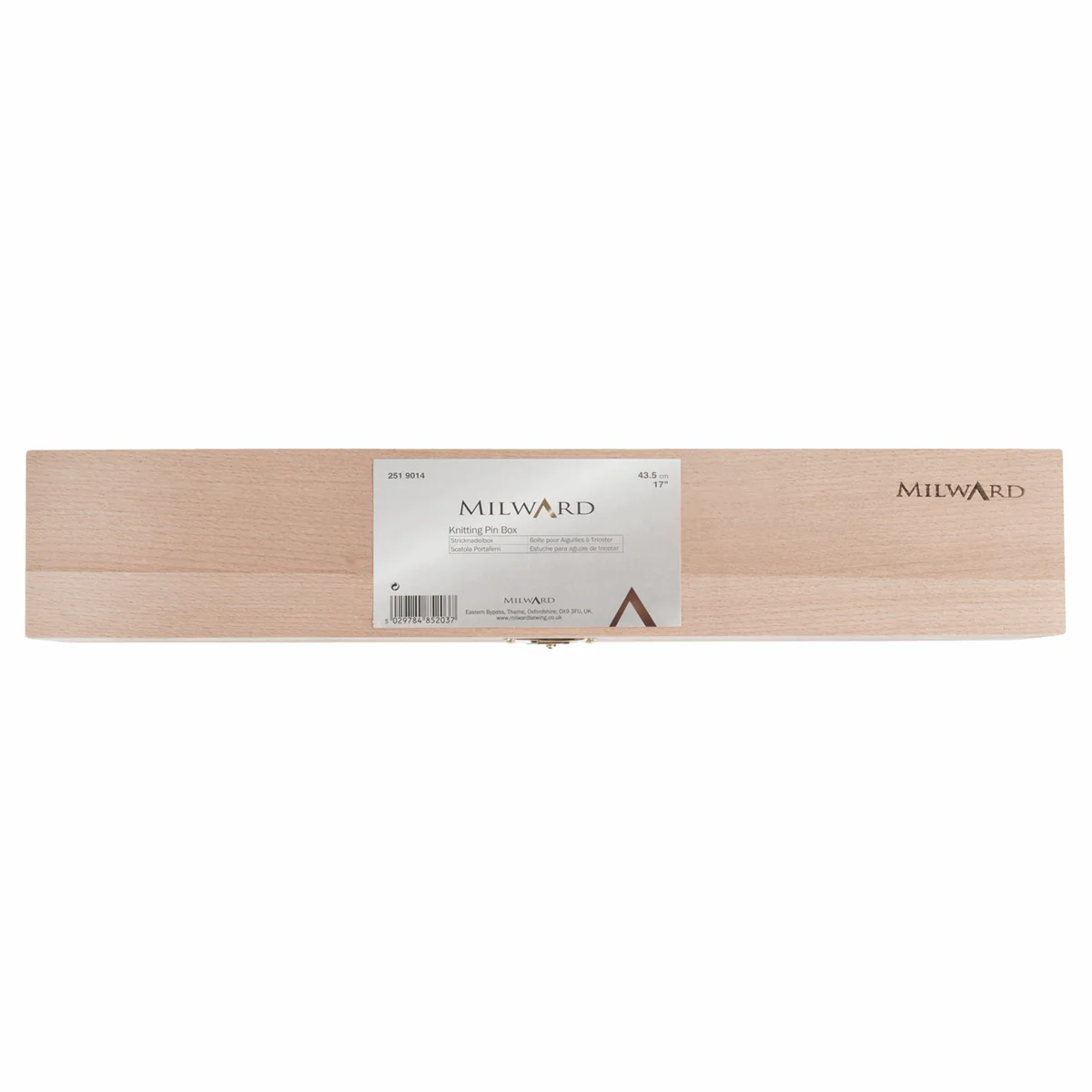 Knitting Pin Box: Beech Wood - Image 3