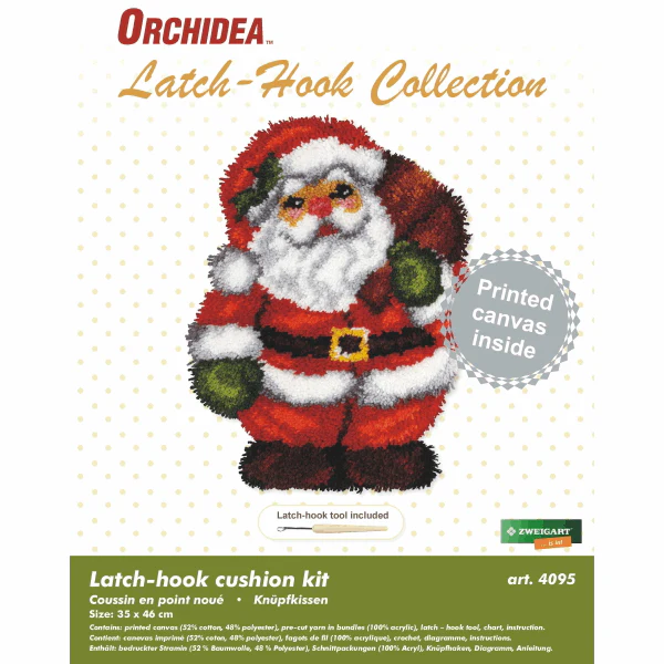 Latch Hook Cushion Kit - Santa - Image 2