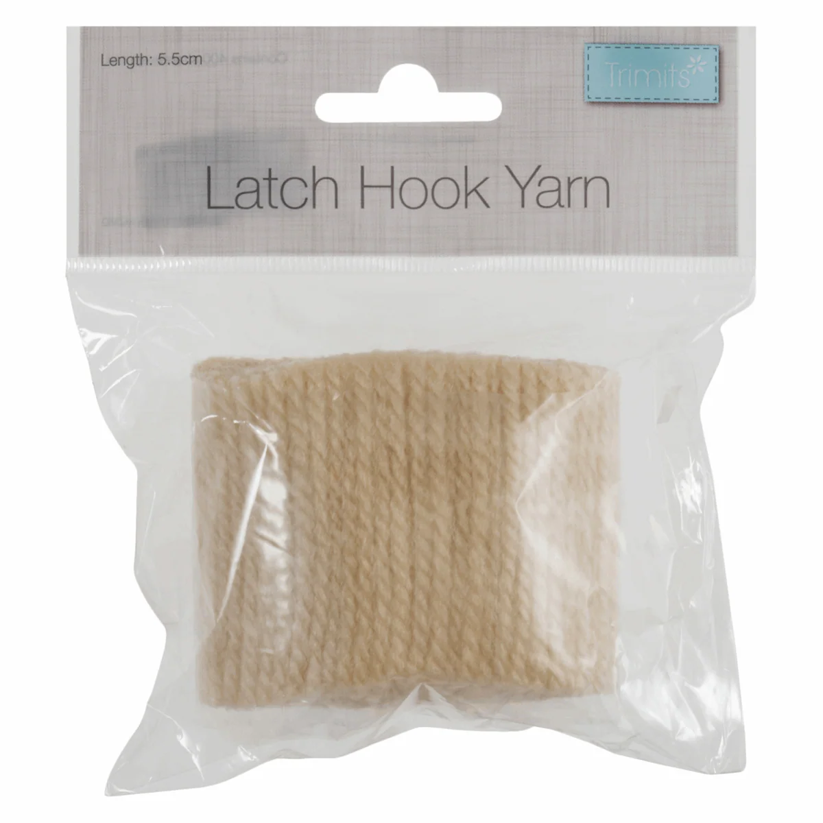 Latch Hook Yarn 5.5cm - Ecru - Image 2