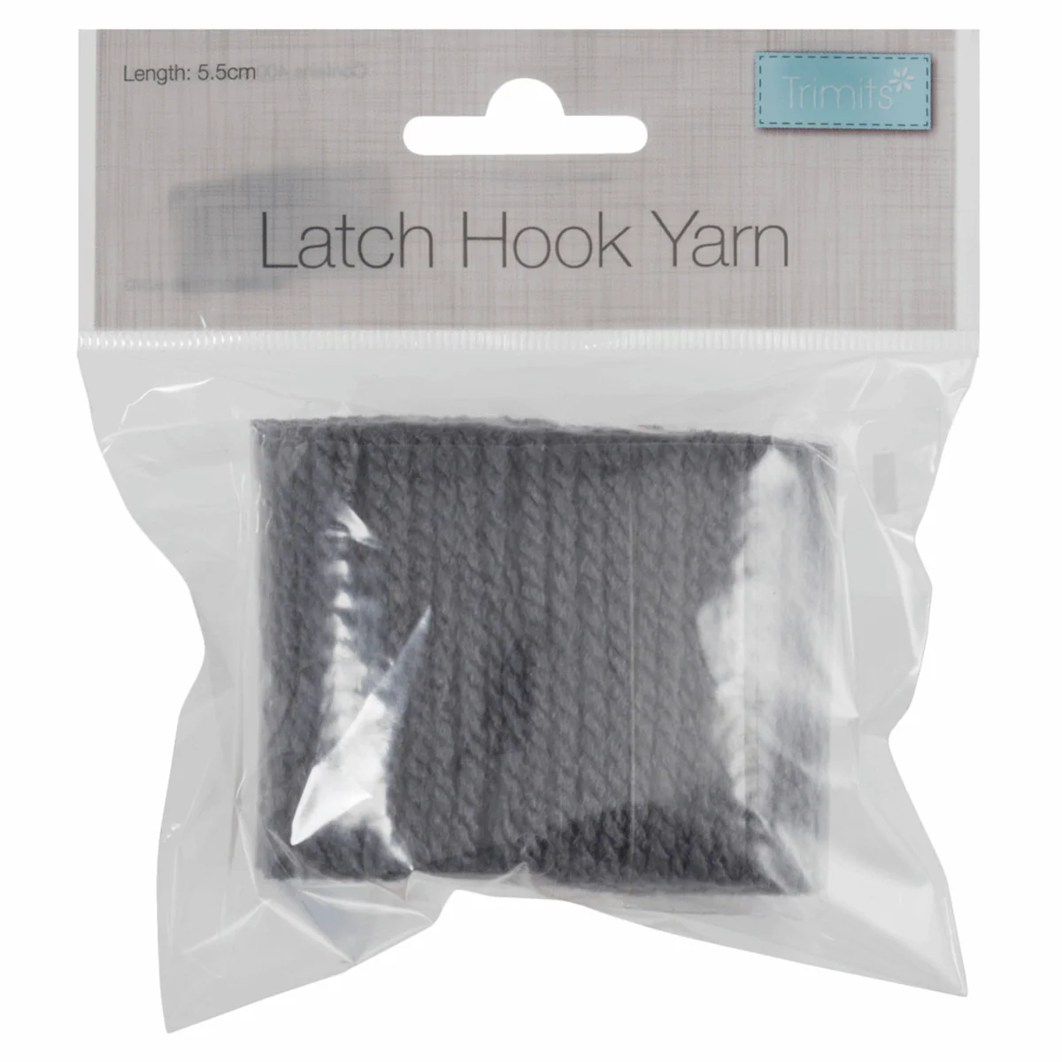 Latch Hook Yarn 5.5cm - Graphite - Image 2