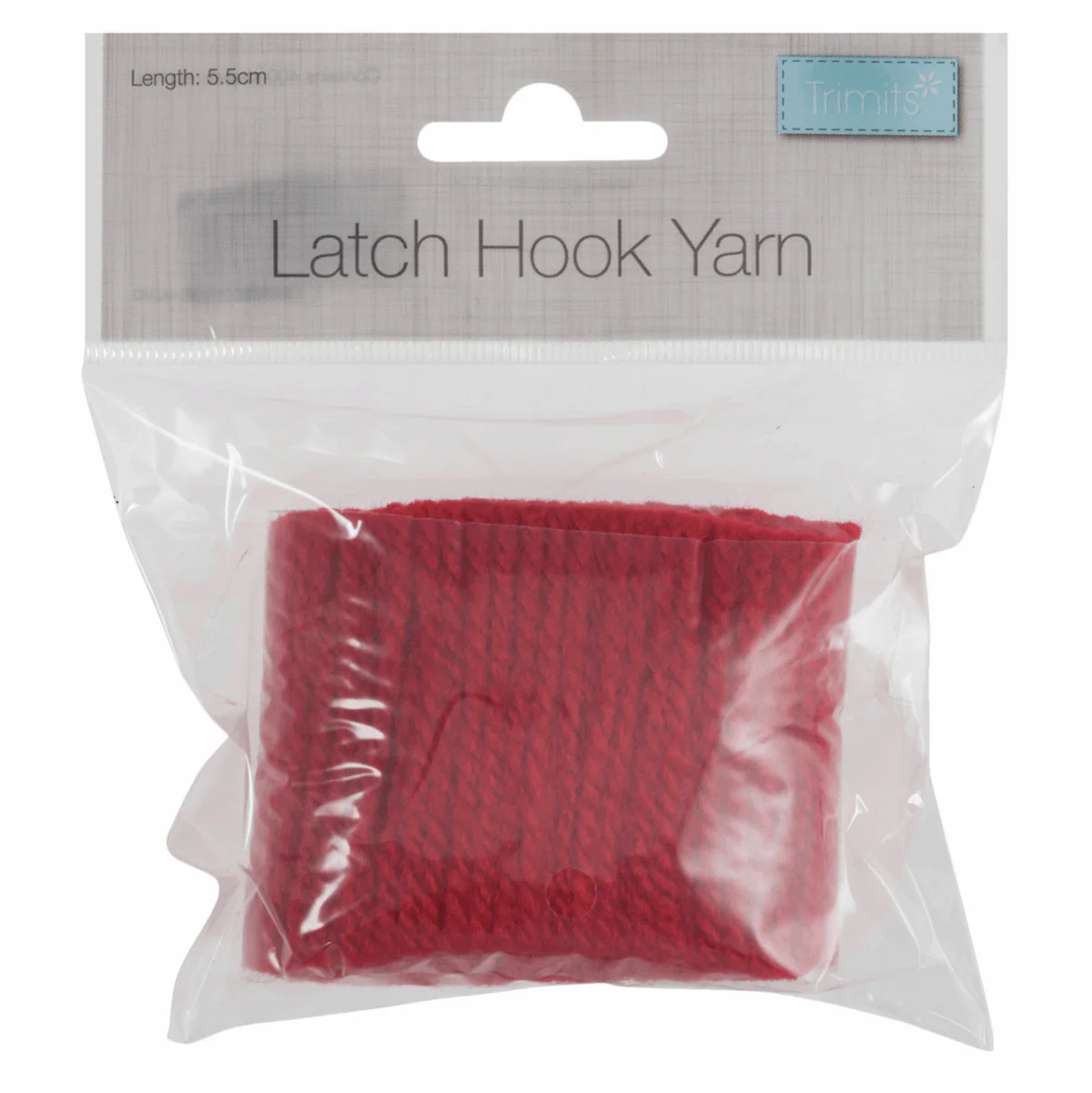 Latch Hook Yarn 5.5cm - Red - Image 2