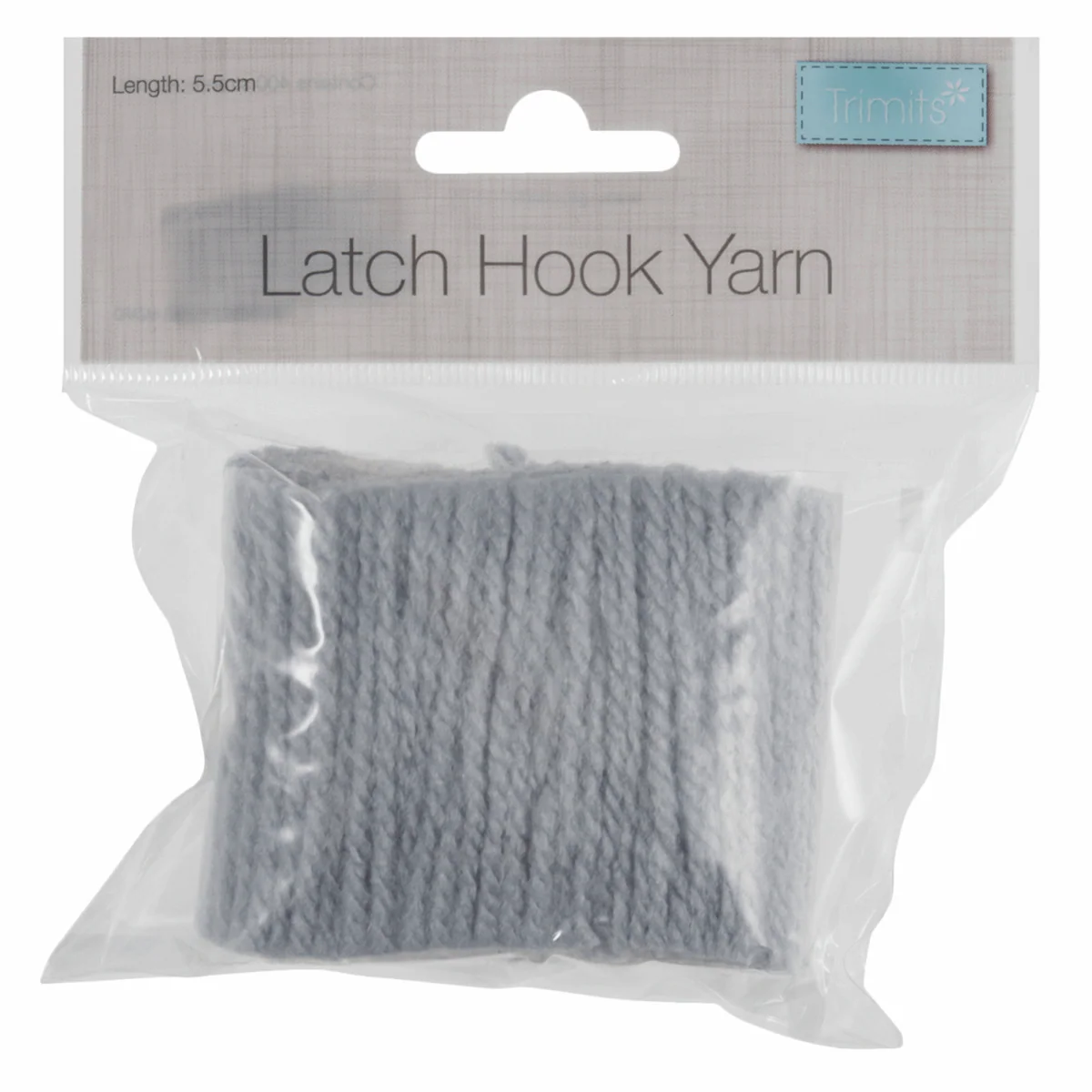 Latch Hook Yarn 5.5cm - Steel Grey - Image 2