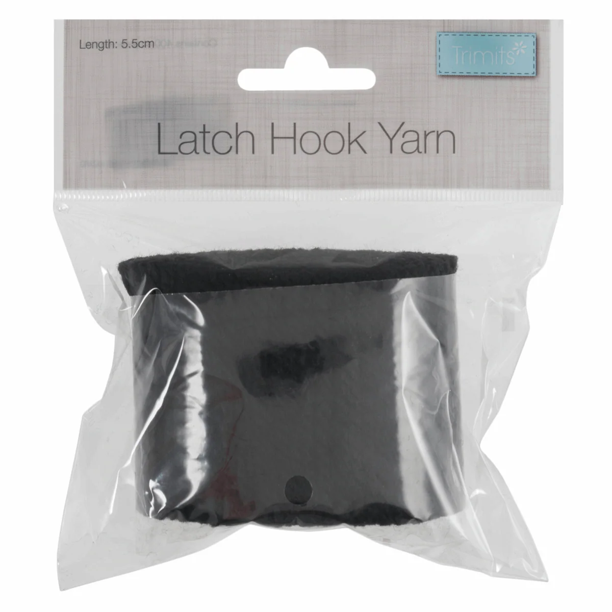 Latch Hook Yarn 5.5cm - Black - Image 2