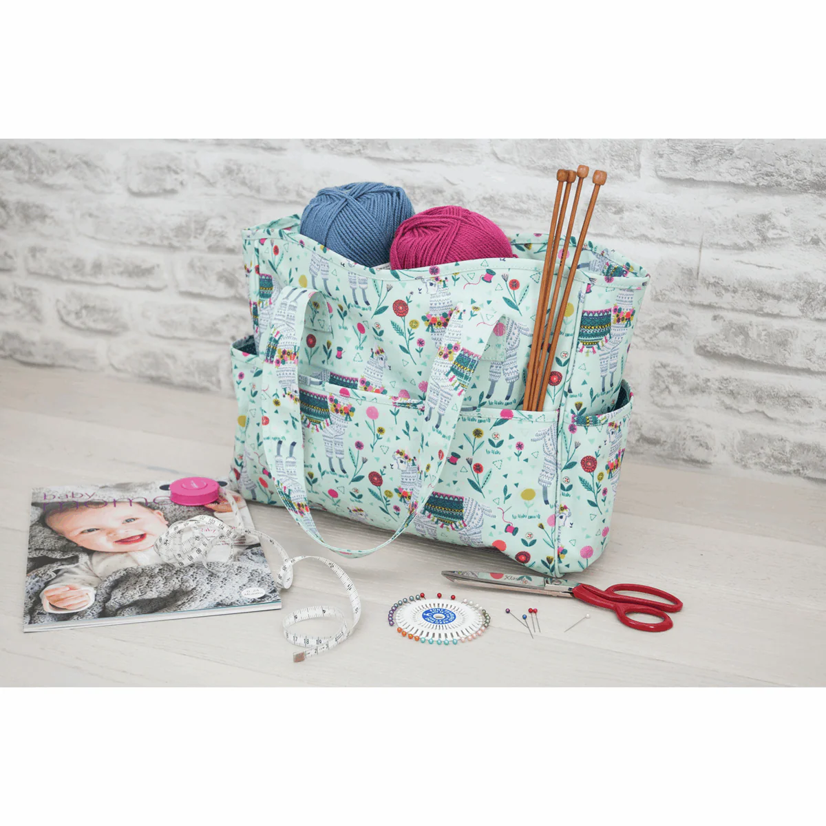 Deluxe Craft Bag -  Llama (Matt PVC) - Image 2
