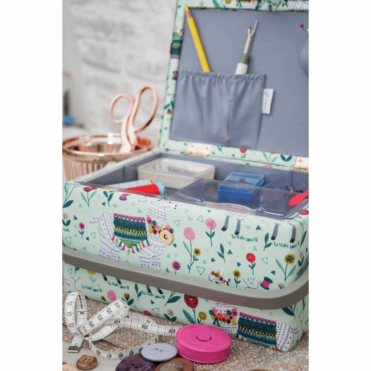 Llama Sewing Box - Large - Image 3