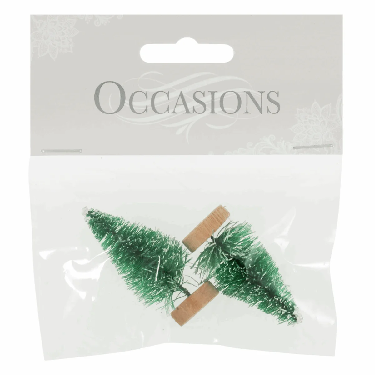 Mini Frosted Christmas Trees - 5cm (Set of 2) - Image 2
