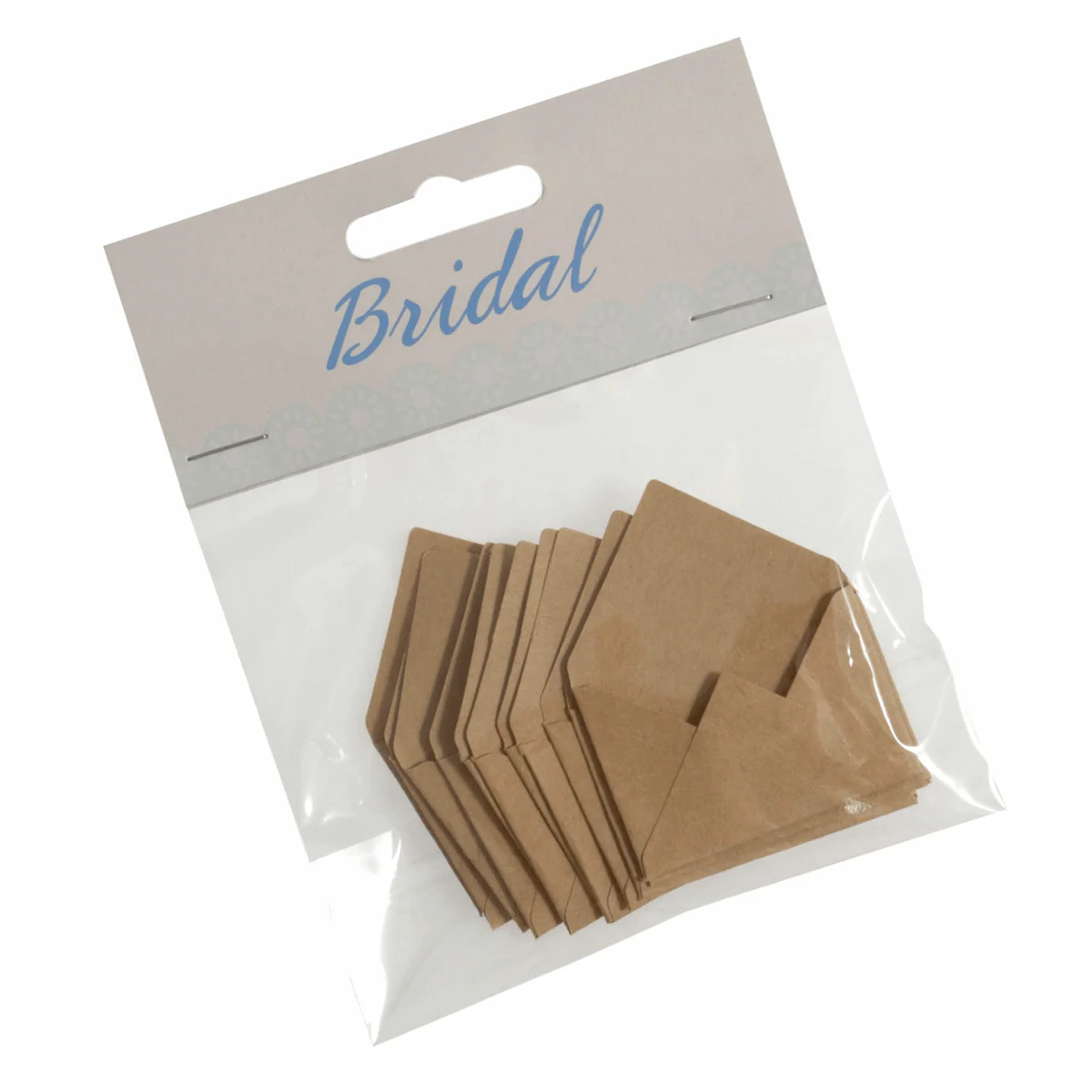 Mini Kraft Paper Envelopes - 3cm x 4.4cm (Pack of 12) - Image 2