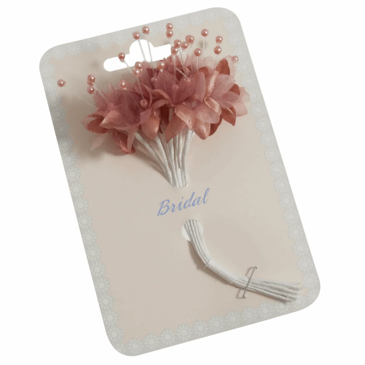 Mink Babys Breath Artificial Flower Stems with Pearls (Pack of 12 Stems)