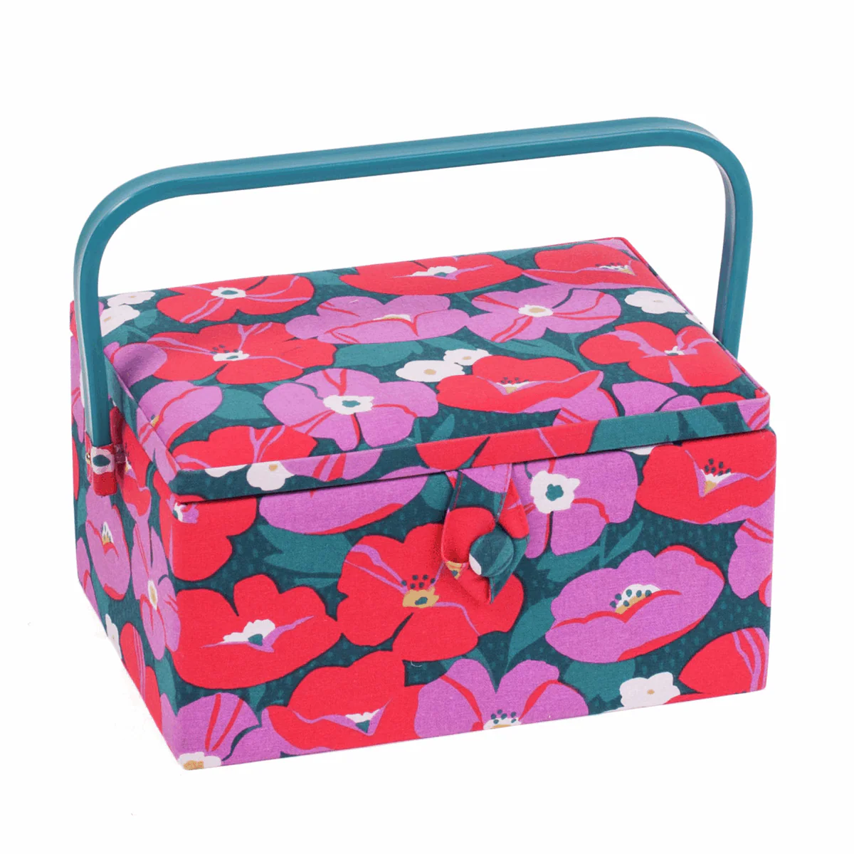 Modern Floral Sewing Box - Medium