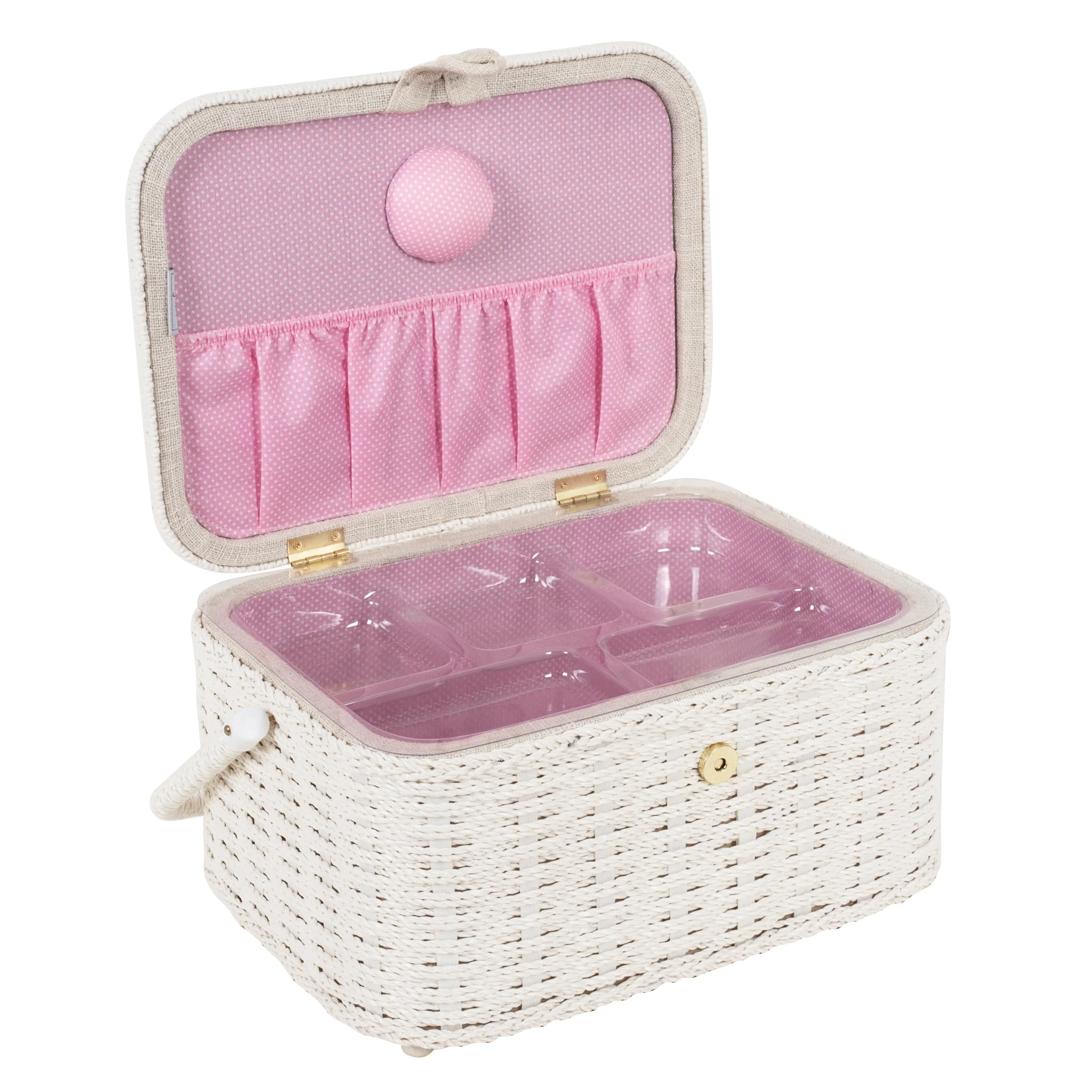 My Sewing Oval Wicker Basket Sewing Box - Image 3