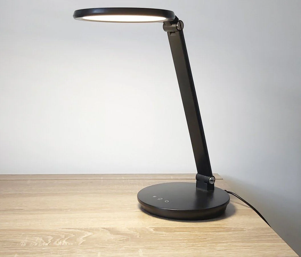 Native Lighting - Black Compact LED Desk Lamp (Lightweight and portable with LED dimmable bulbs) - Image 2