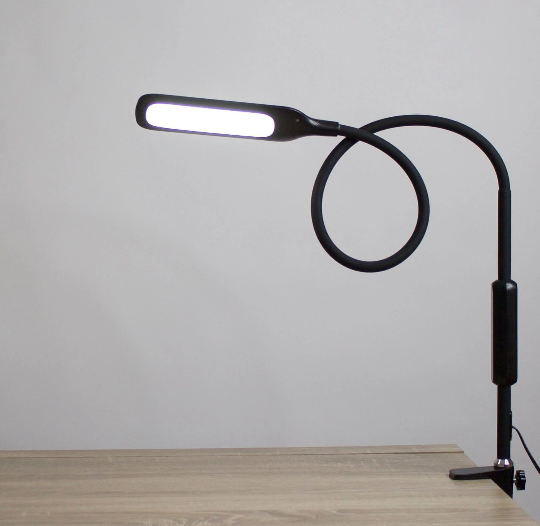Native Lighting - Black Lumina Desk Lamp (flexible goose neck LED light with 5 level lighting and 3 colour settings) - Image 2