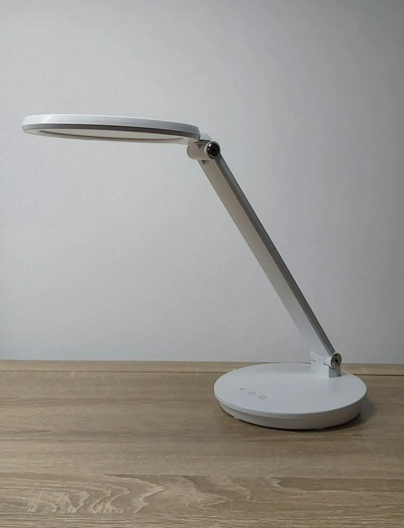 Native Lighting - White Compact LED Desk Lamp (Lightweight and portable with LED dimmable bulbs) - Image 2