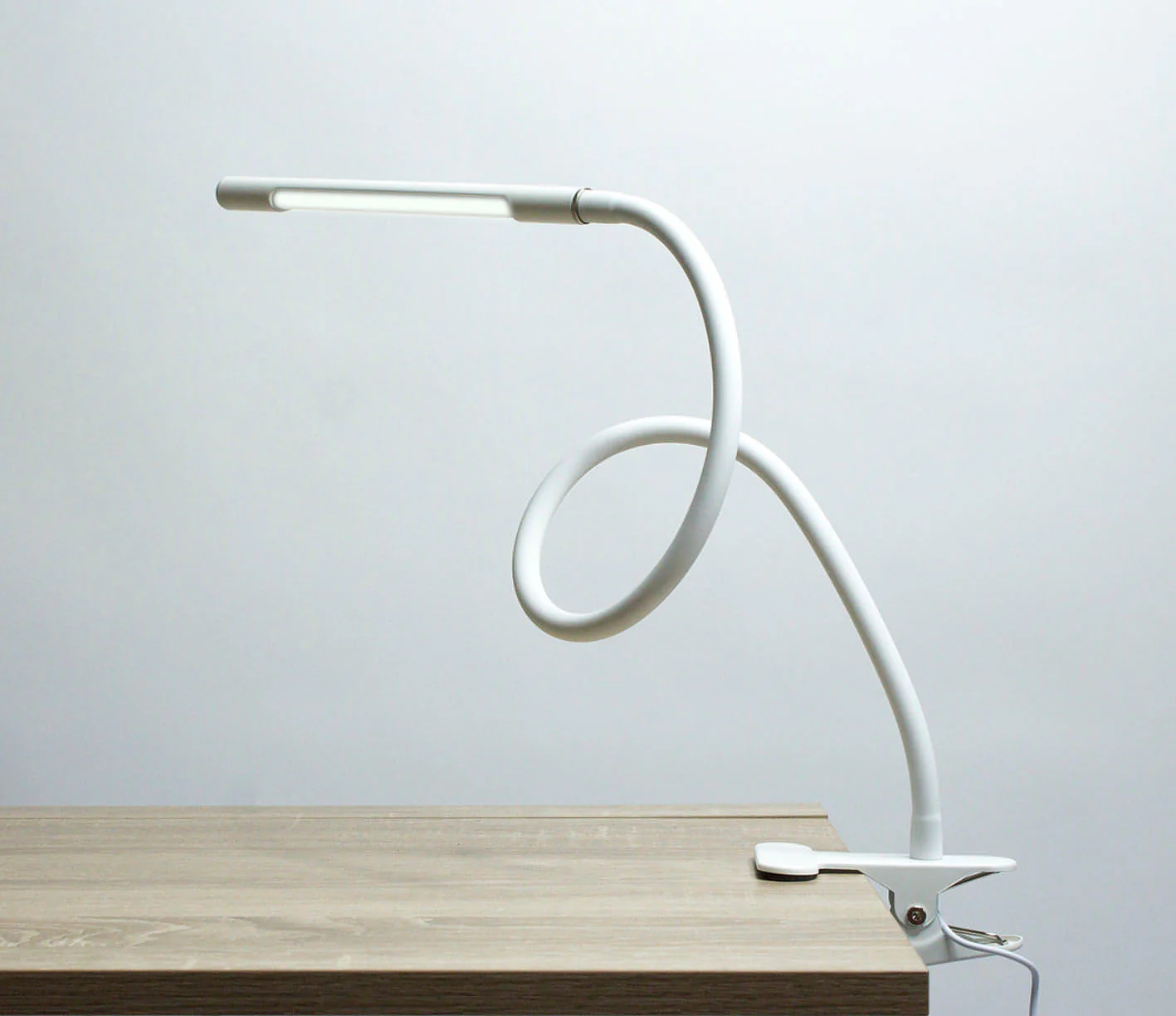 Native Lighting - White Slim Lamp Flex (aluminium gooseneck, desk clamp, USB powered) - Image 3