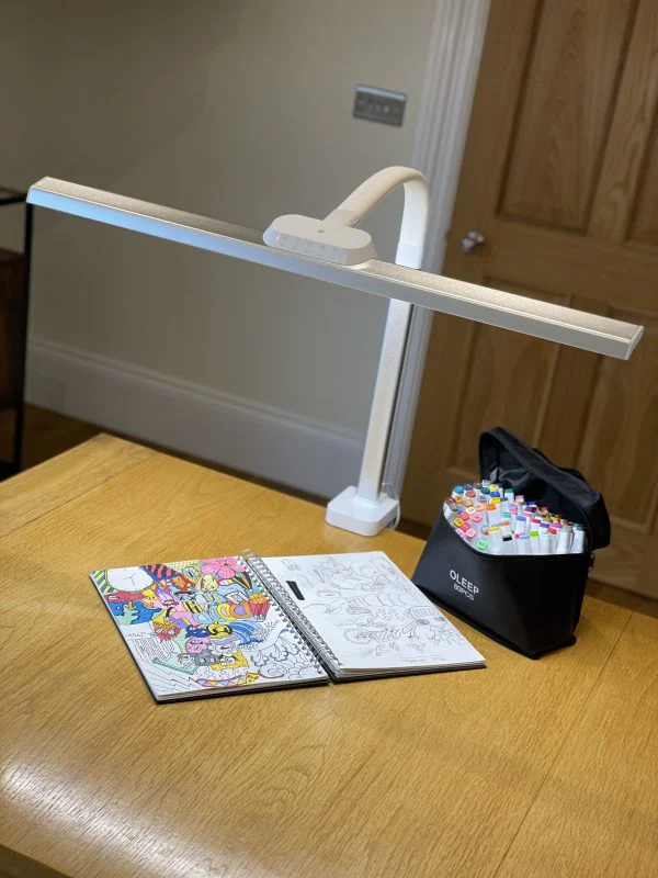 Native Lighting - White Task Lamp XL (auto adjust brightness with long reach arm) - Image 6