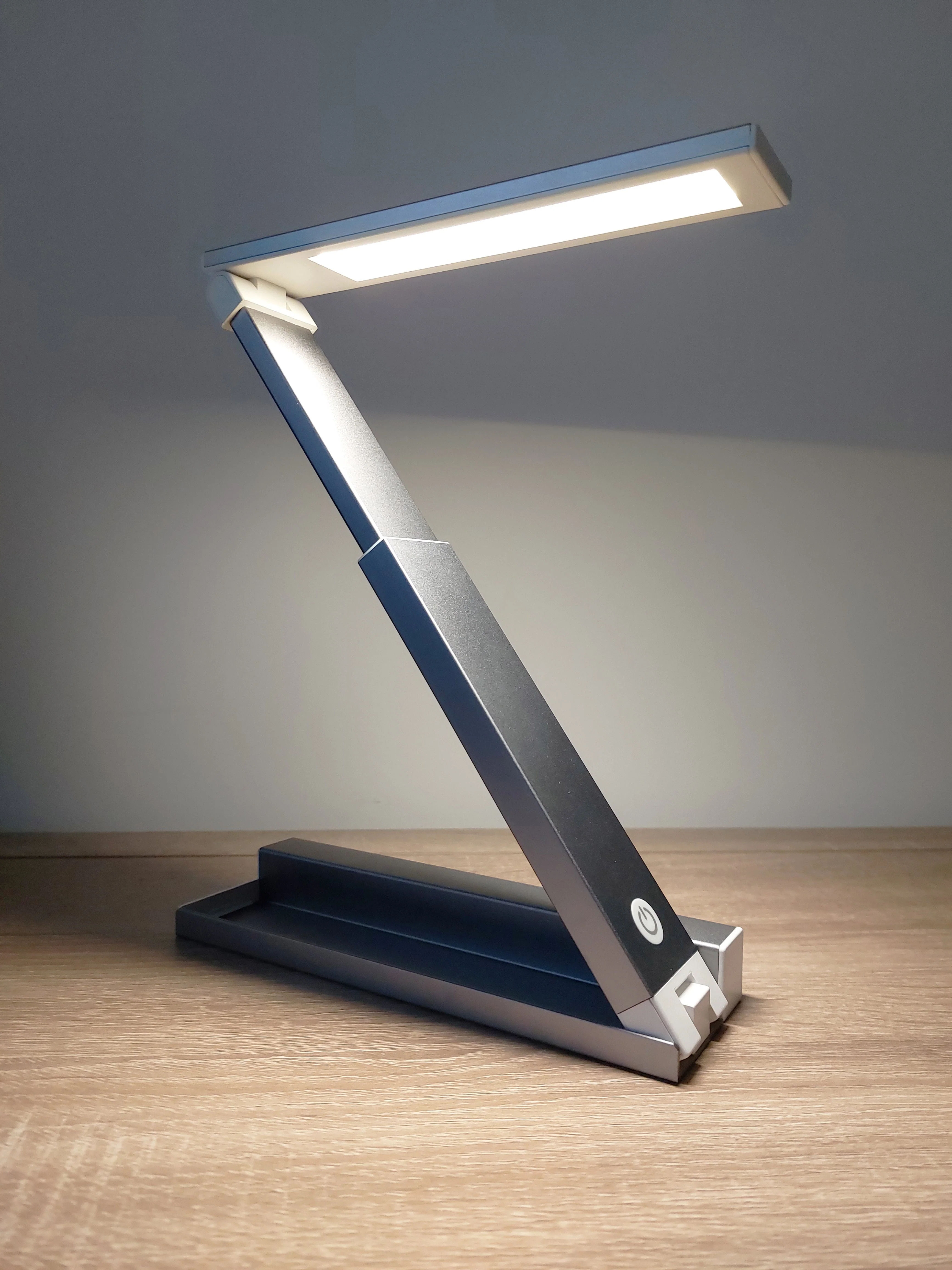 Native Lighting - ZigZag Lamp in Matt Grey Chrome (folds flat, rechargeable with 3 brightness settings) - Image 4