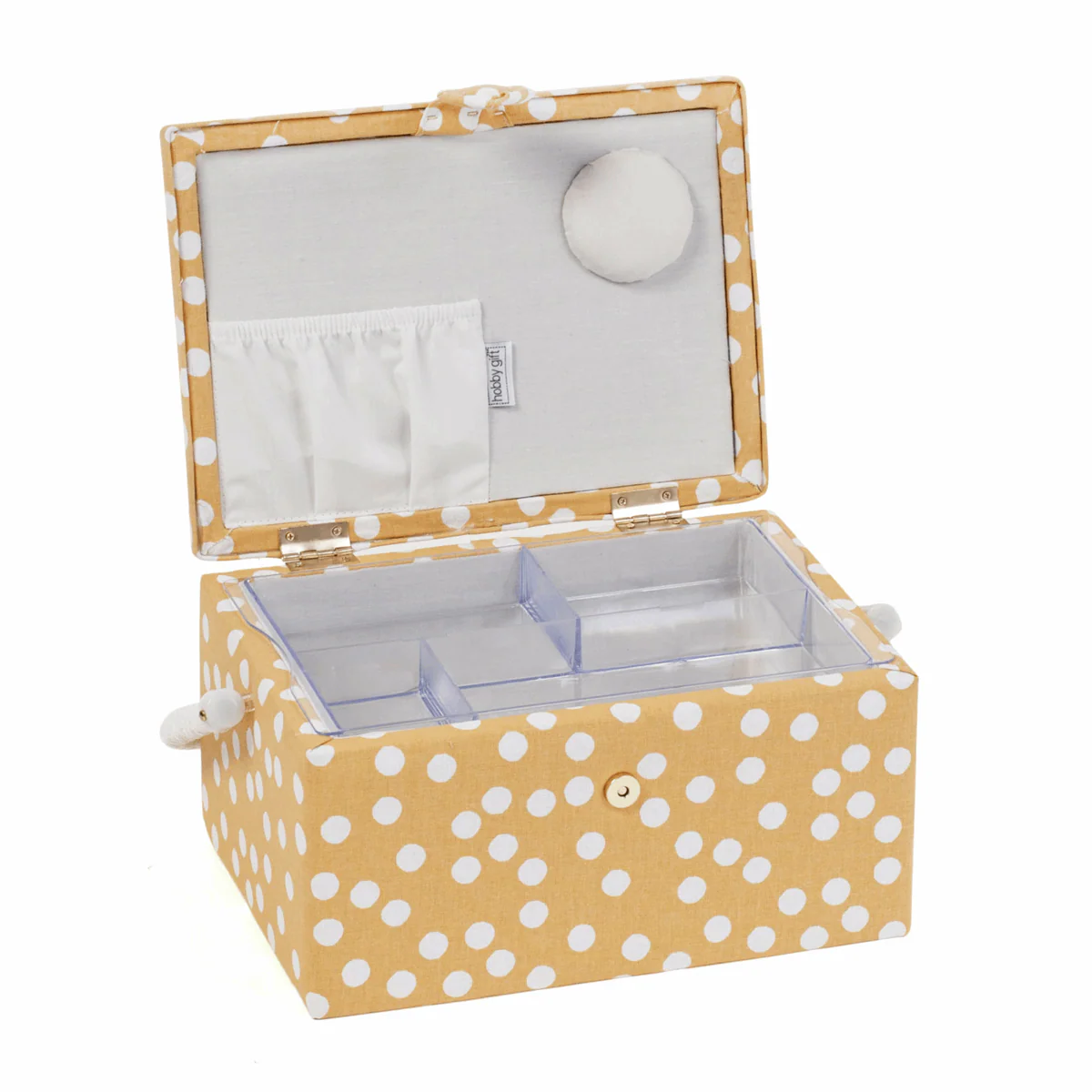 Ochre Spot Sewing Box - Medium - Image 2
