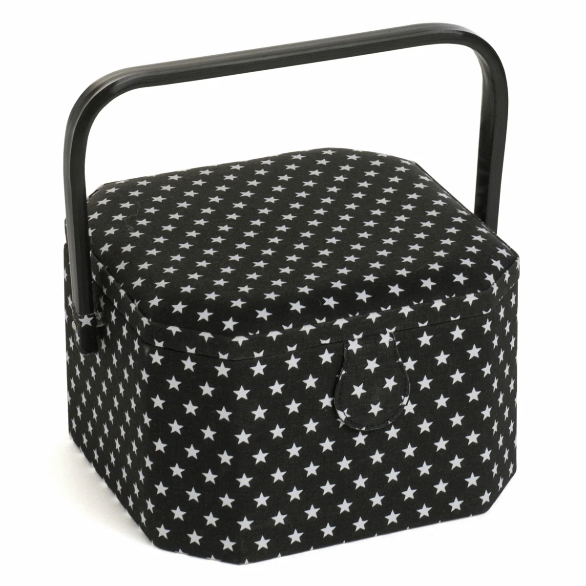 Octagonal Black Star Sewing Box - Medium