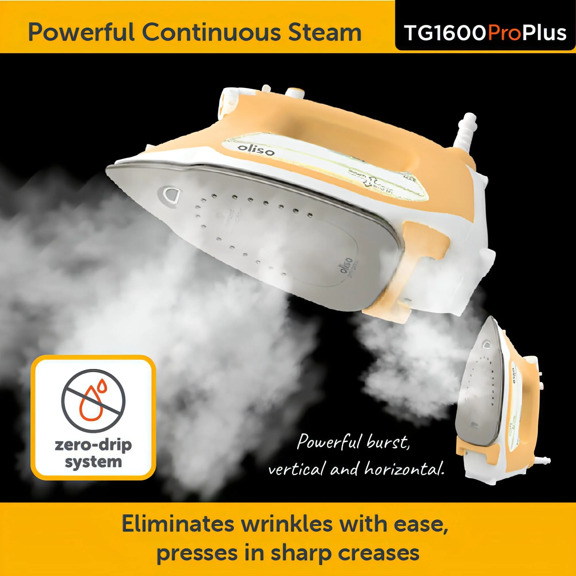 Oliso ProPlus Auto-lift Smart Iron TG1600 pro plus ** new model now with Free MINI pressing board exclusive to Singer Sewing Outlet ** - For general ironing, plus features for quilters and sewists - Image 12