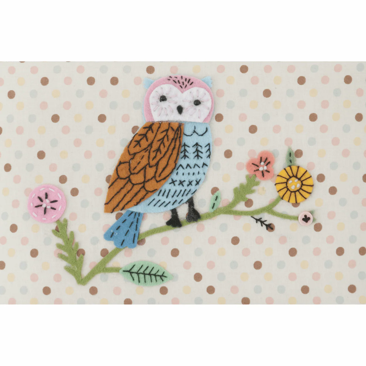 Owl Applique Sewing Box - Medium - Image 4