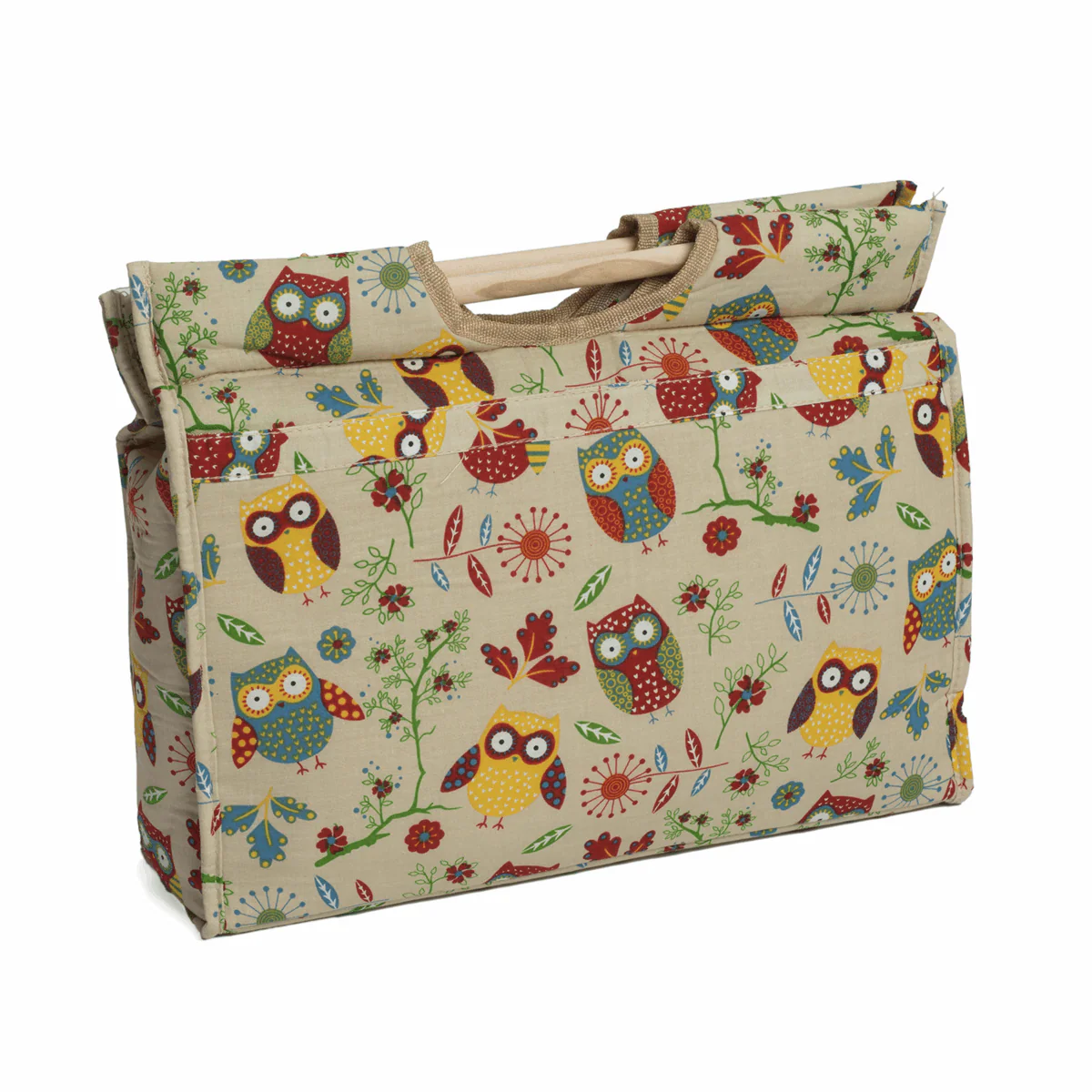 Craft Box with Wooden Handles - Owl - Image 2