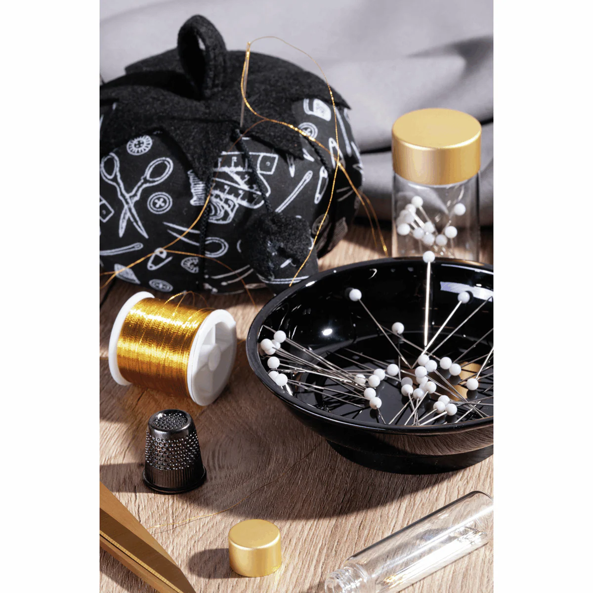 Pincushion - Gold Notions Tomato *Hemline Gold Edition* - Image 3