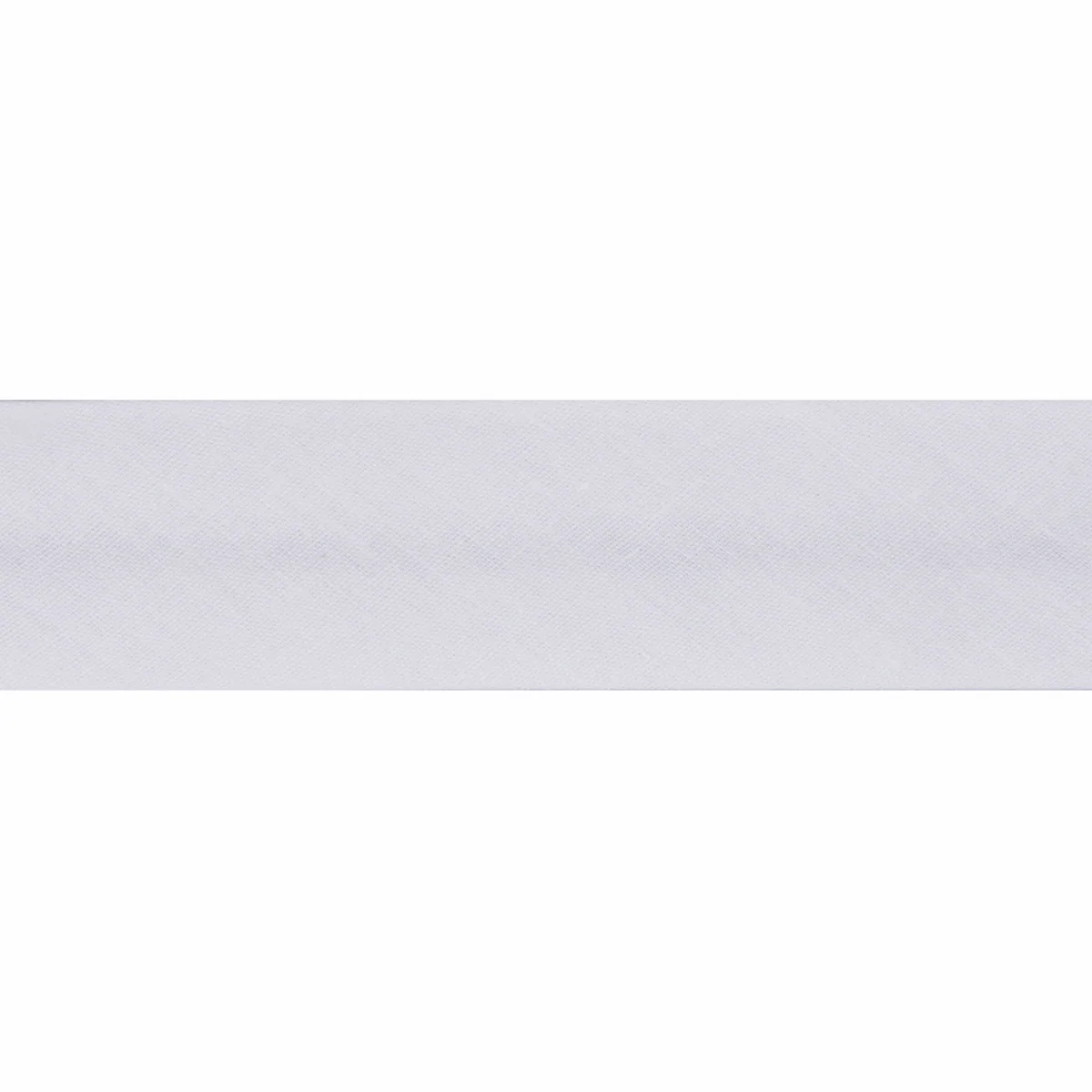 Polycotton Bias Binding 2.5m x 25mm - White