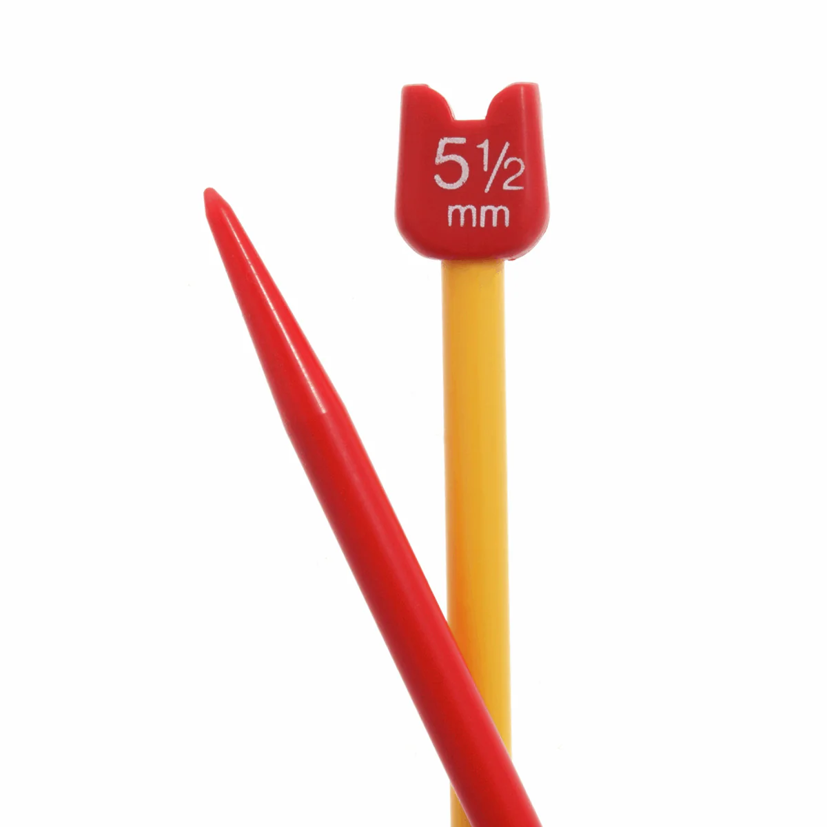 Pony Children's Coloured Knitting Pins 18cm x5.5mm - Image 2