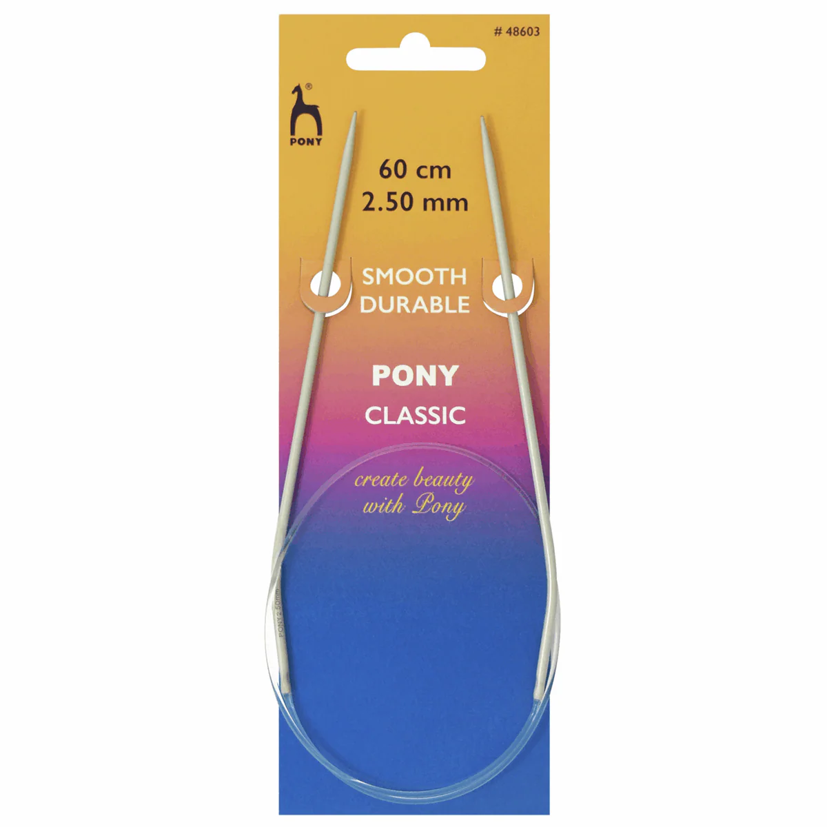 PONY Classic Circular Knitting Needles - 40cm x 2.5mm