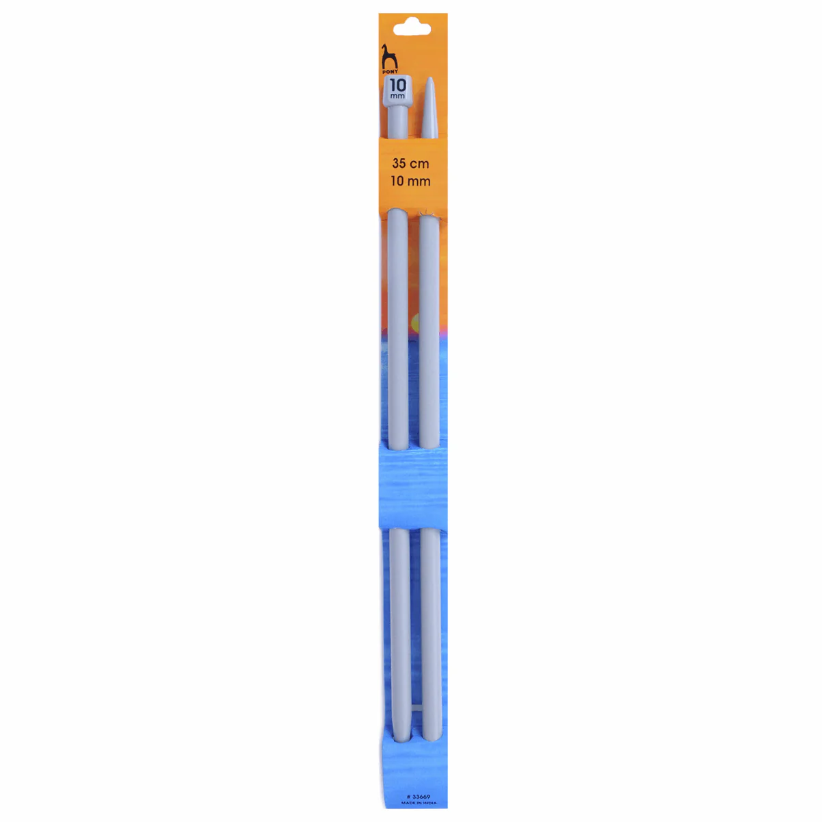 PONY Classic Single-Ended Knitting Pins - 35cm x 10mm
