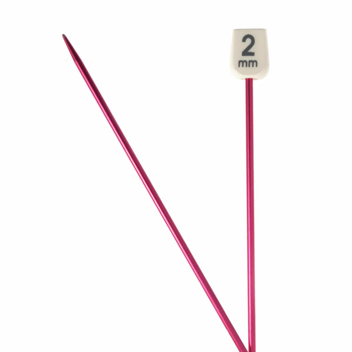 PONY Colour Single-Ended Aluminium Knitting Pins - 30cm x 2.00mm - Image 2