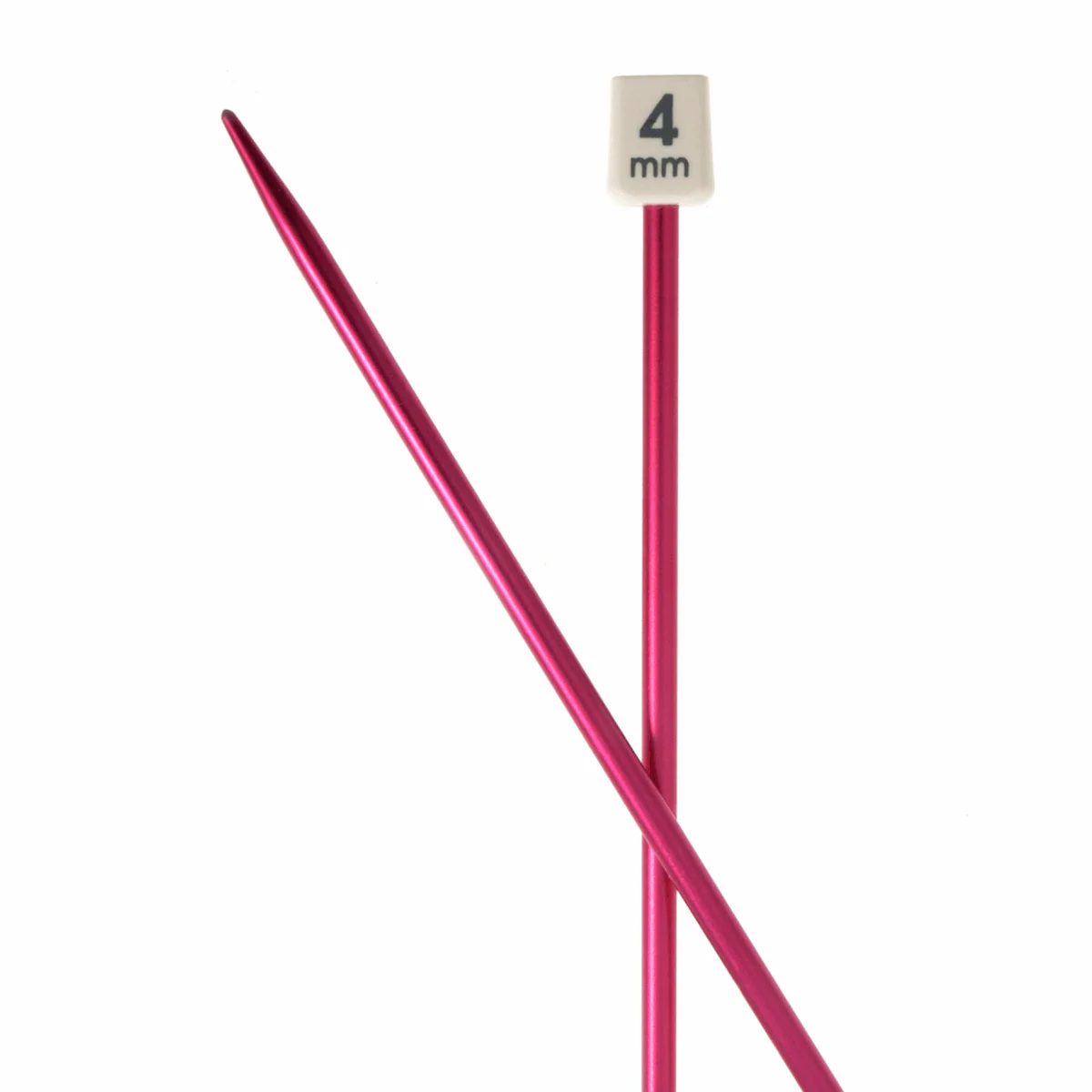 PONY Colour Single-Ended Aluminium Knitting Pins - 30cm x 4.00mm - Image 2
