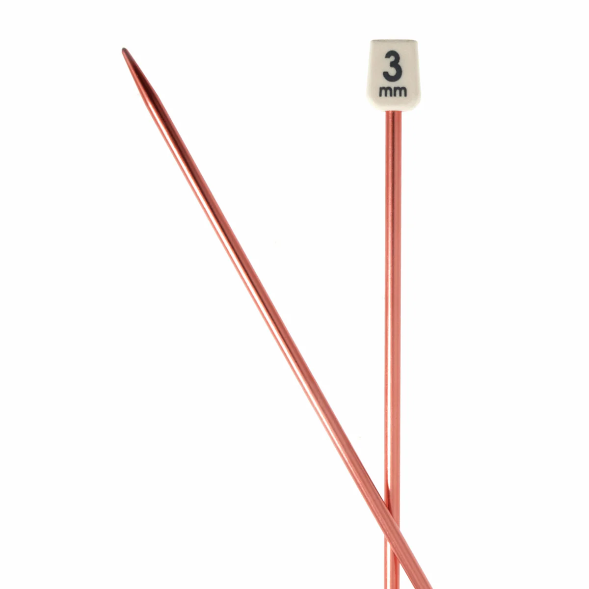 PONY Colour Single-Ended Aluminium Knitting Pins - 35cm x 3.00mm - Image 2