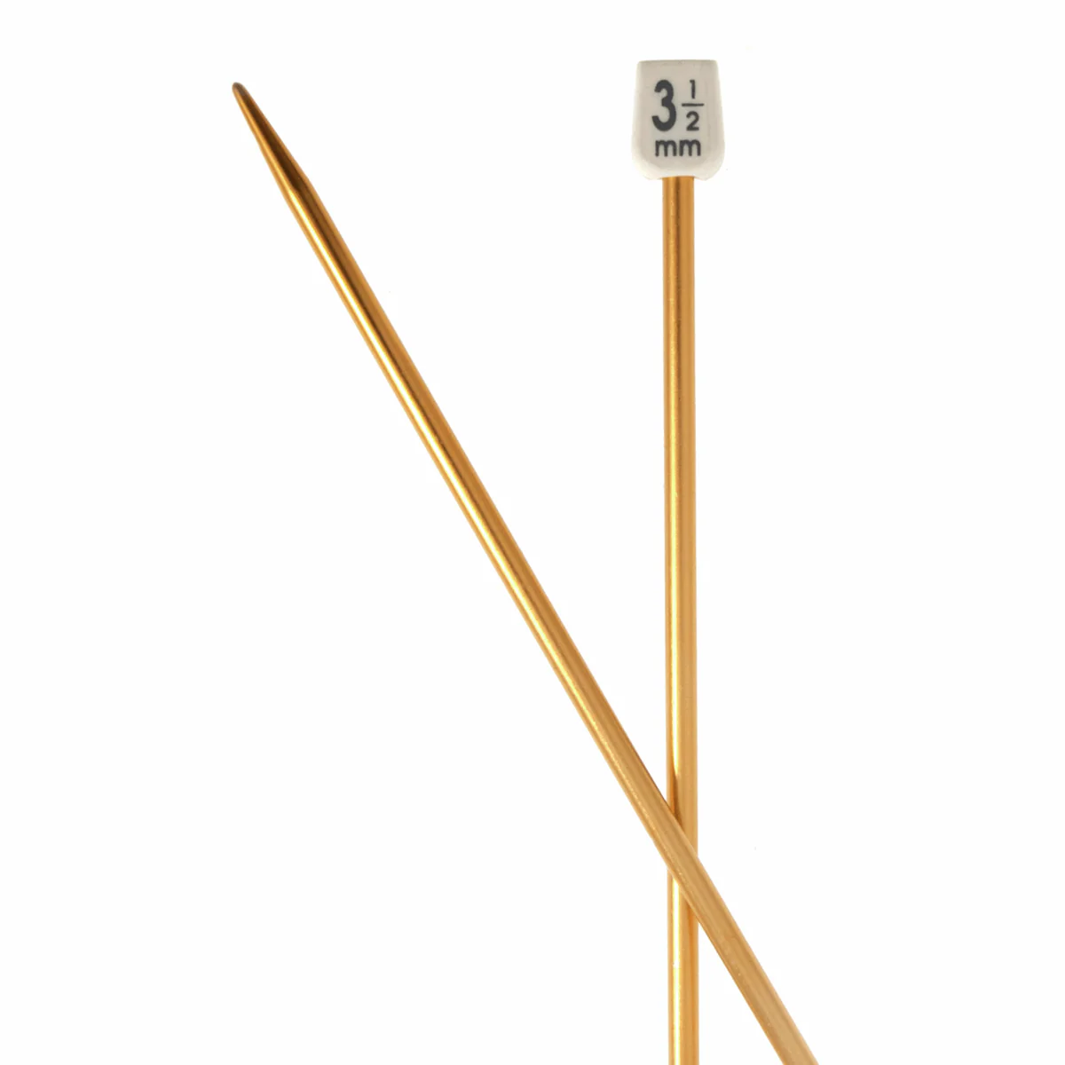 PONY Colour Single-Ended Aluminium Knitting Pins - 35cm x 3.50mm - Image 2