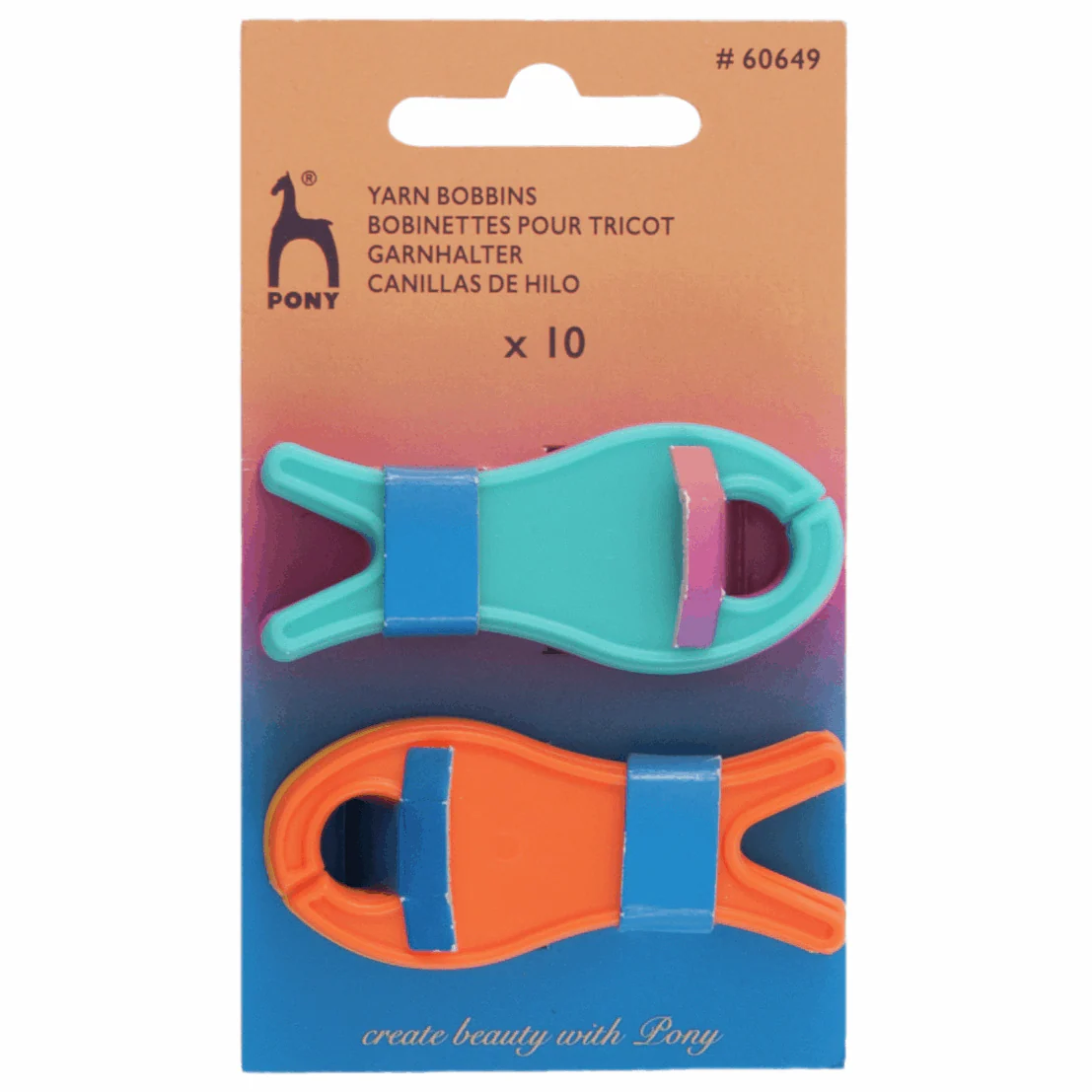 PONY Fish Shaped Yarn Bobbins - Small (Pack of 10)