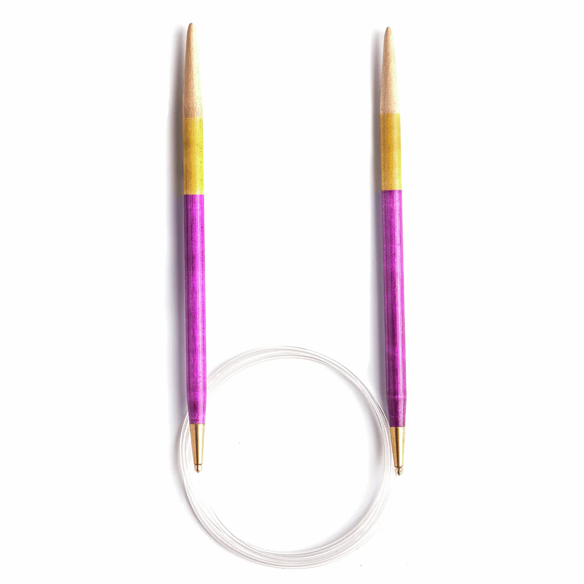 PONY 'Flair' Circular Fixed Hand Coloured Knitting Pins - 80cm x 6.50mm - Image 2