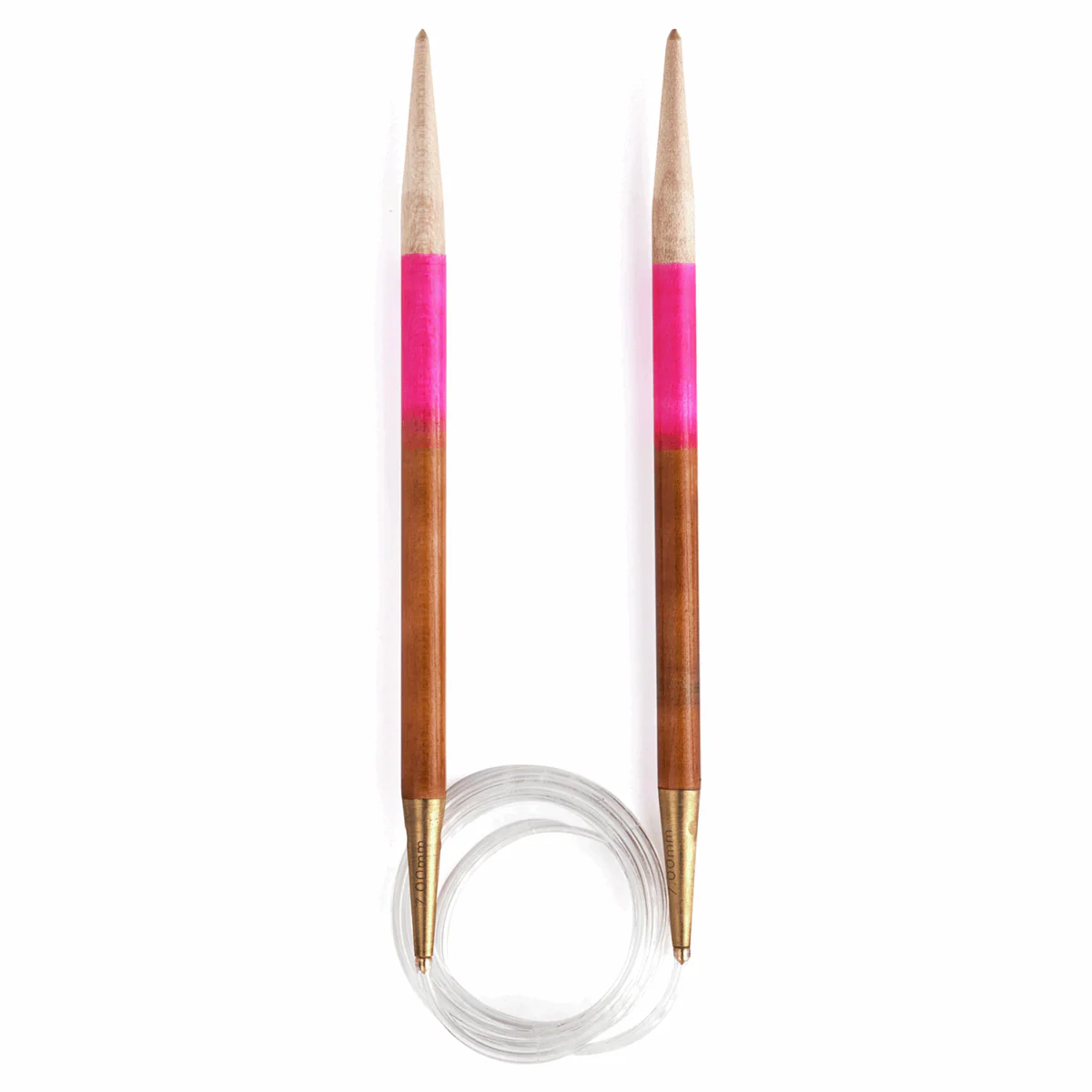 PONY 'Flair' Circular Fixed Hand Coloured Knitting Pins - 80cm x 7.00mm - Image 2