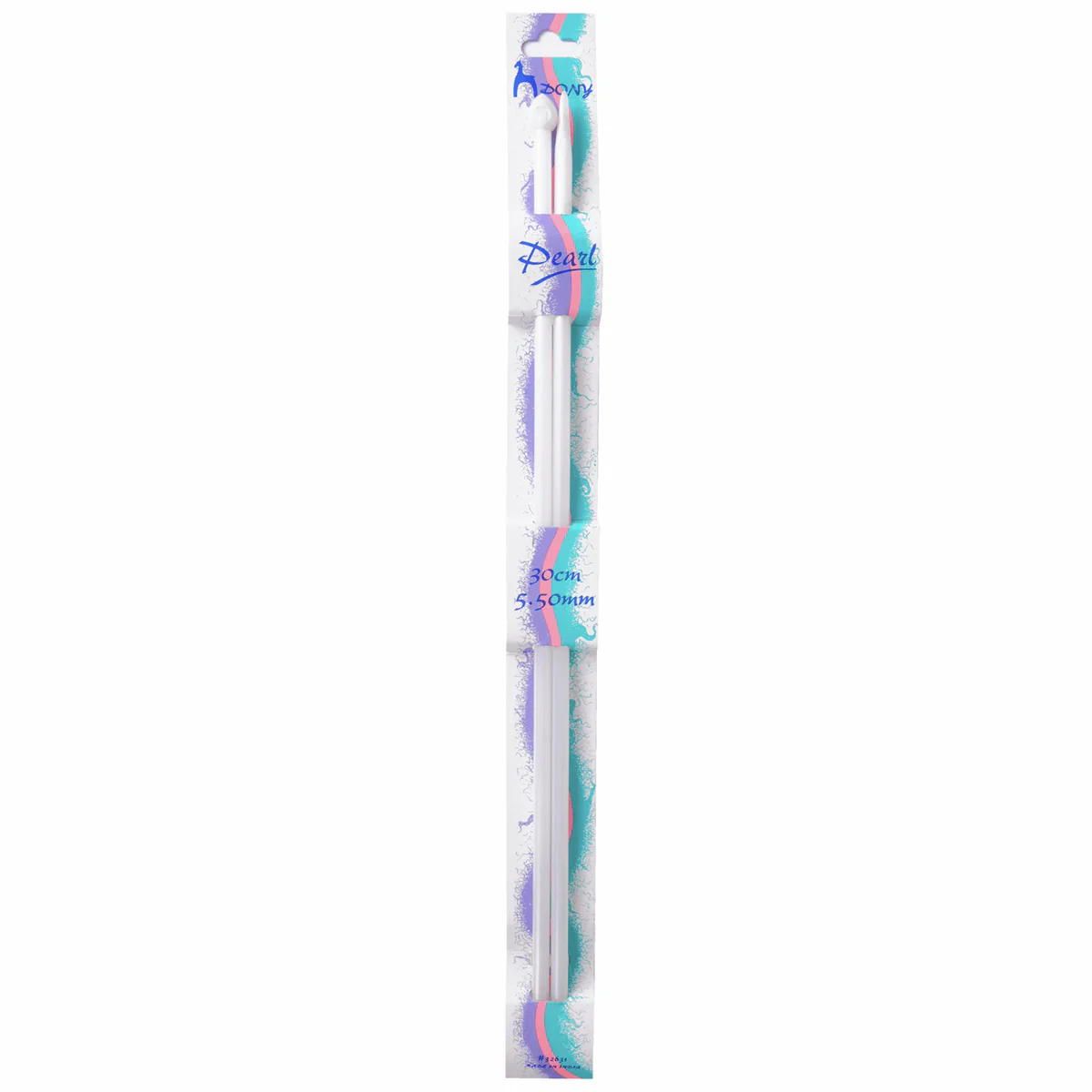 PONY Pearl Knitting Pins - Single Ended, 30cm x5.5mm
