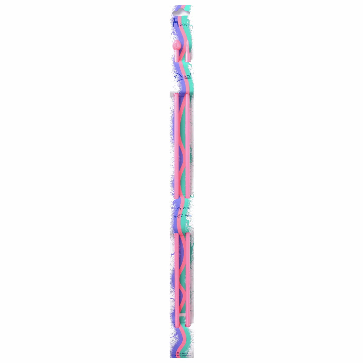 PONY Pearl Coloured Single-Ended Knitting Pins - 35cm x 4.50mm